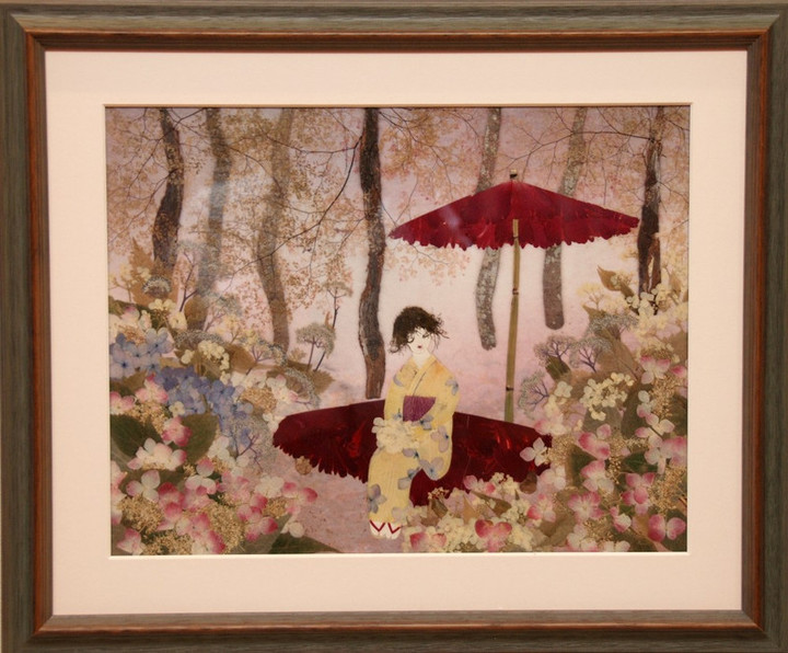 岐阜ハートセンター 便り : 「正木八四子 押し花展」