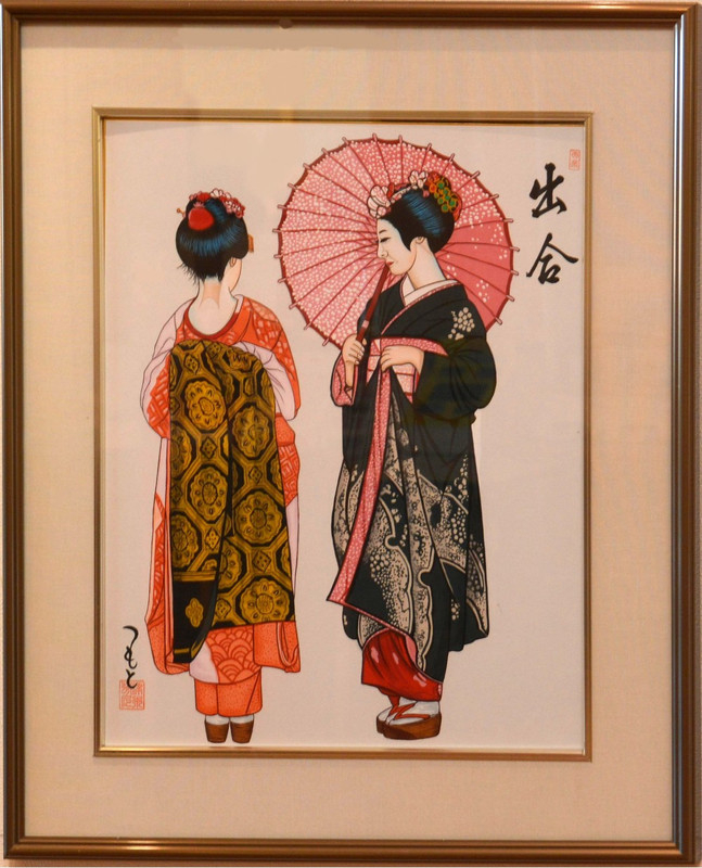 岐阜ハートセンター 便り : 津本芳久 第11回色紙画展「美人画」