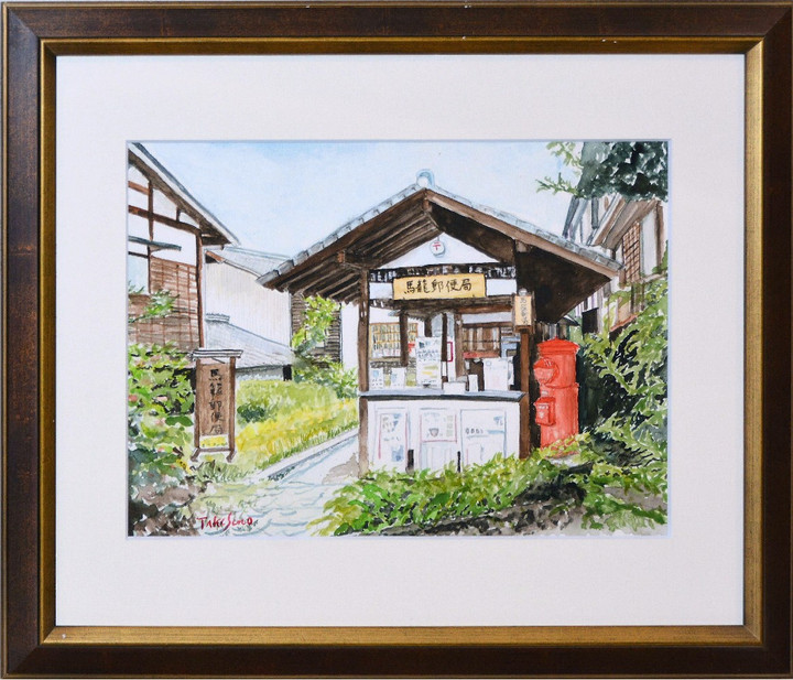 水彩画(上野 公園額装済み) paco_mjp on X: 